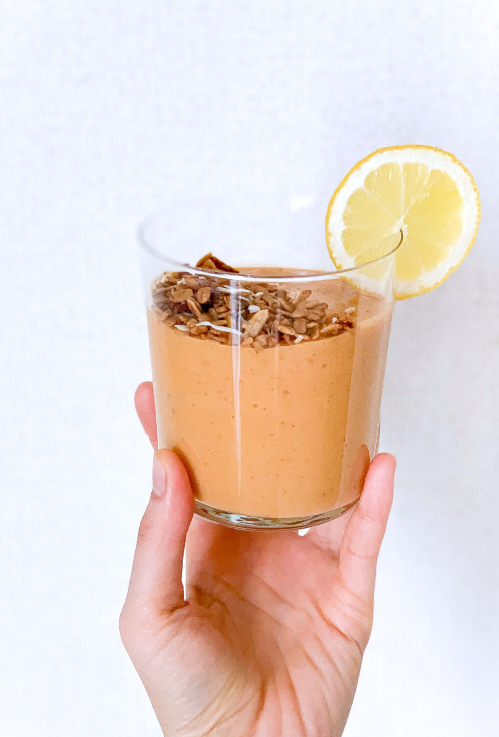 Carrot and sweet potato hot smoothie