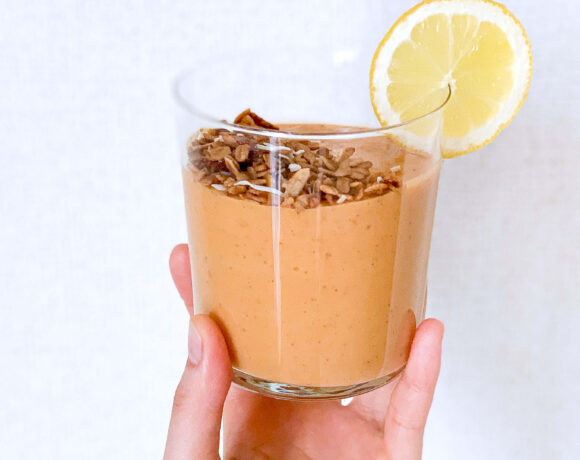 Carrot and sweet potato hot smoothie