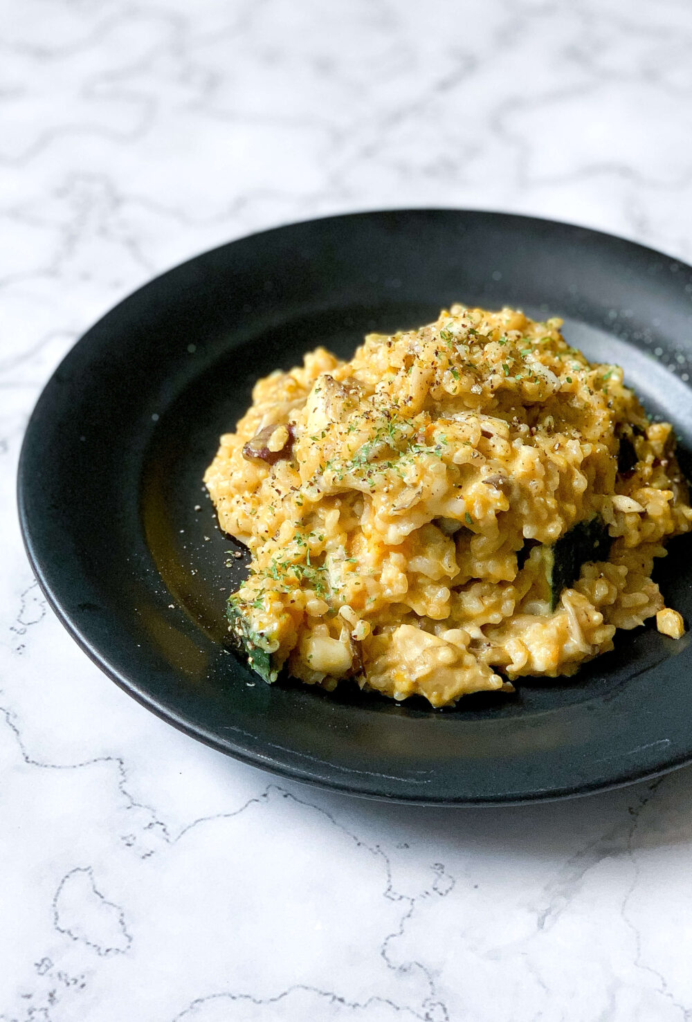 pumpkin-soymilk-cheese-risotto